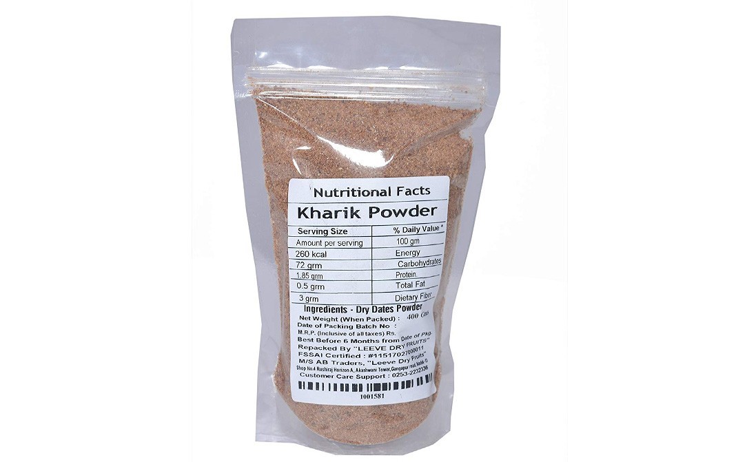 Leeve Dry fruits Kharik Powder    Pouch  400 grams